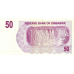 P41 Zimbabwe - 50 Dollars Year 2006/2007 (Bearer Cheque)